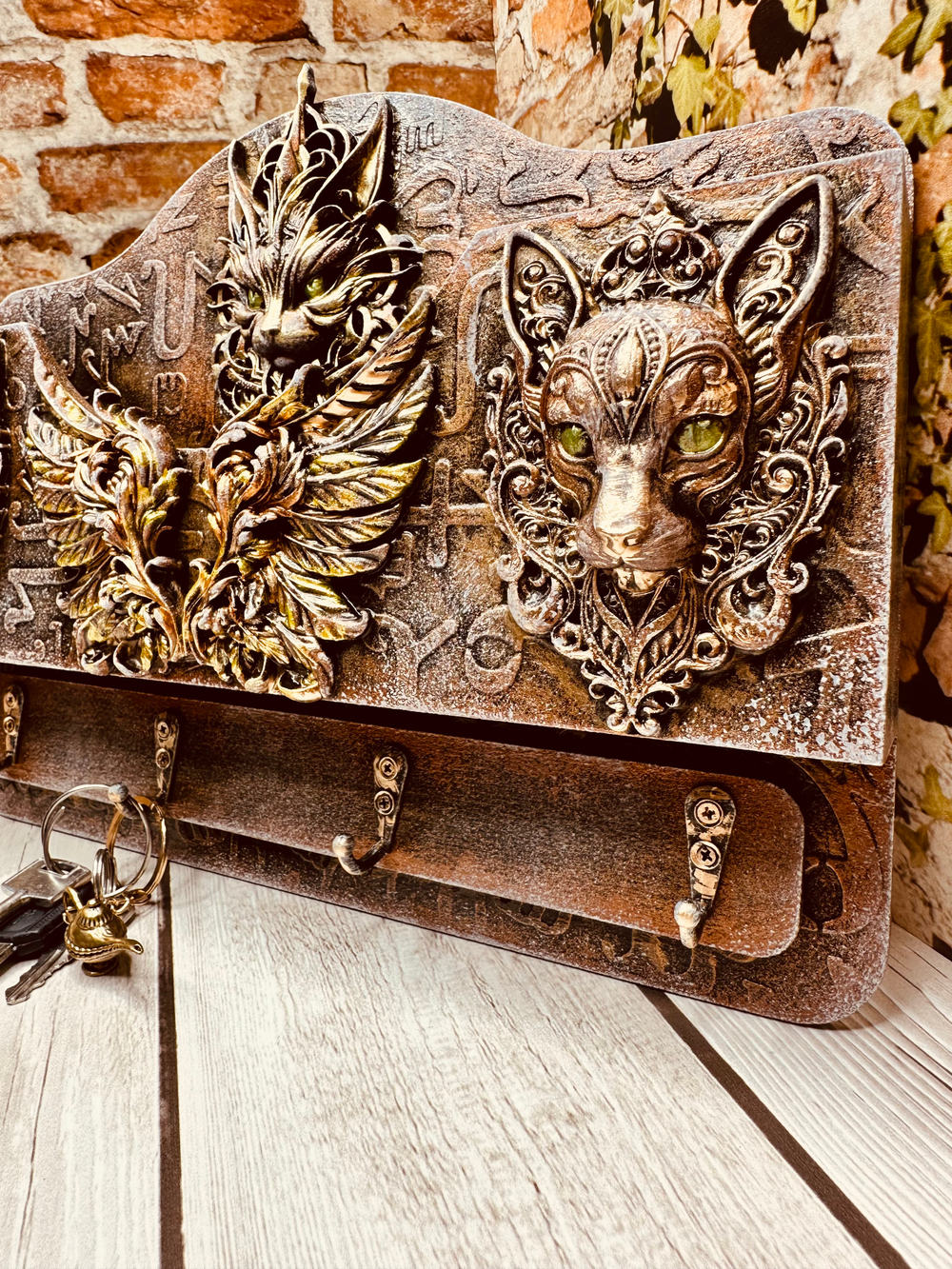 Ключница "Мифические коты"