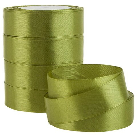 Лента атласная 2,5см*22,85м БЛЕДНО-ЗЕЛЕНЫЙ