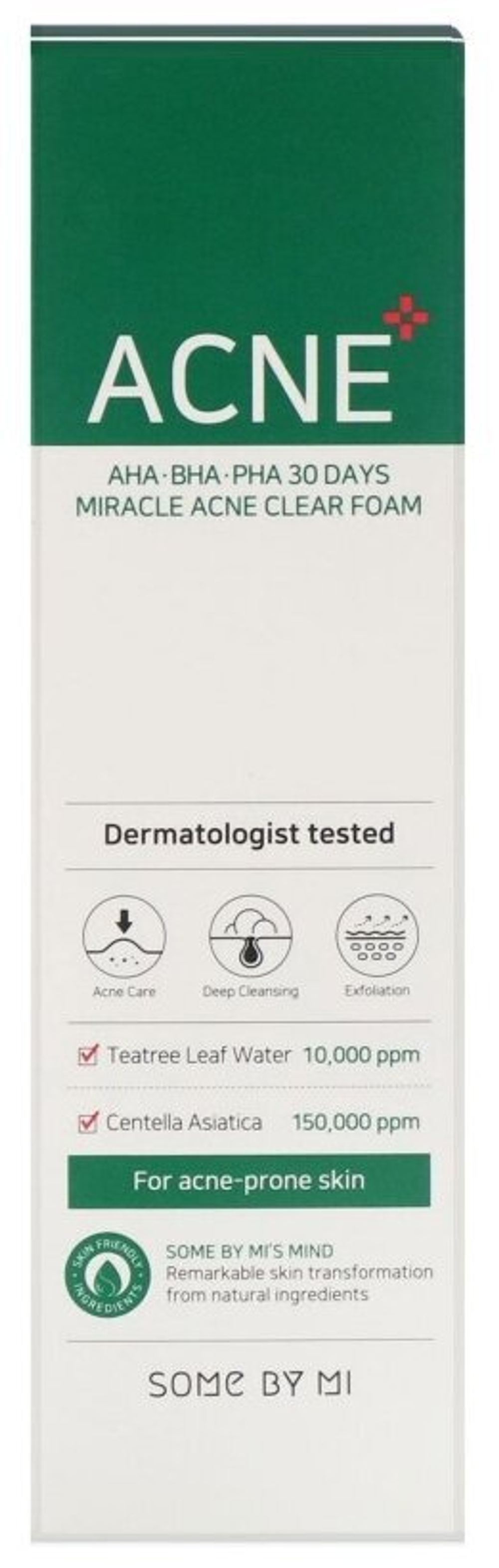 Some By Mi очищающая пенка AHA-BHA-PHA 30 days miracle acne, 100 мл, 120 г