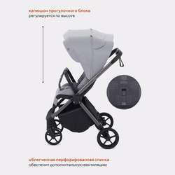 Детская прогулочная коляска Rant Golf RA101 Classic Grey