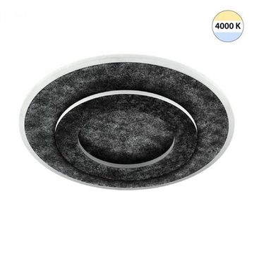 7741/40L MITRA LED SN 074 Светильник металл/акрил/черный/серебряная патина LED 40Вт D380 IP20 SATURN