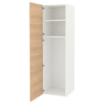 Высокая тумба для ванной - ENHET  IKEA/ЭНХЕТ ИКЕА, 60x62x210 см, белый/бежевый