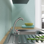 Смеситель для кухни 1/2 кер. MIXLINE ML07-031 низкий излив п/гайку (без подводки)