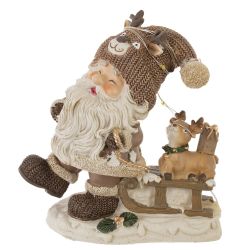GAEM Фигурка декоративная "Дед Мороз", с подсветкой (3хLR44,н/п), L1, L11 W6,5 H12,5 см, 2в.
