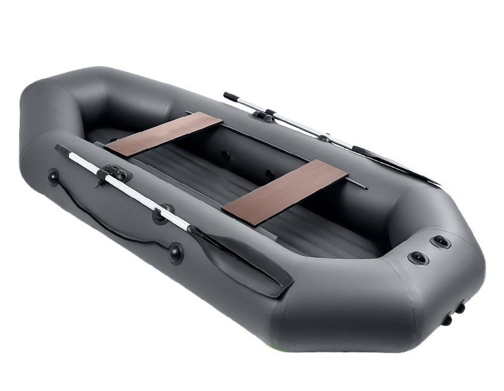 Барс-280 НД - надувное дно, графит (Надувная Лодка ПВХ)