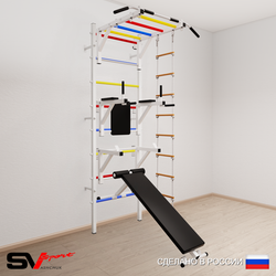 Шведская стенка Sv Sport 562 (Турник рукоход/Брусья/Стойка/Скамья/Лестница)