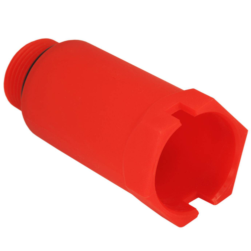 Заглушка-пробка Рустеплопол 1/2 длинная, красная (100)