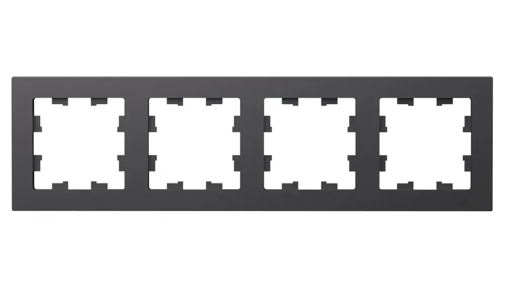 ATLASDESIGN 4-постовая РАМКА, универсальная, БАЗАЛЬТ