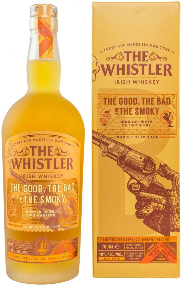 Виски The Whistler the Good the Bad the Smoky Blended Malt gift box, 0.7 л.