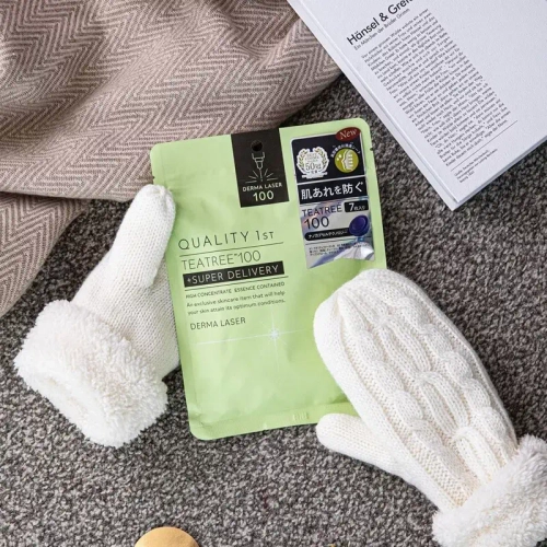 QUALITY Маска дерма лазер с маслом чайного дерева Tea Tree 100 - 1st DERMA LASER SUPER TEATREE100, 7 шт