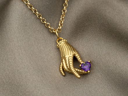 Подвеска Рука с сердцем, 21мм