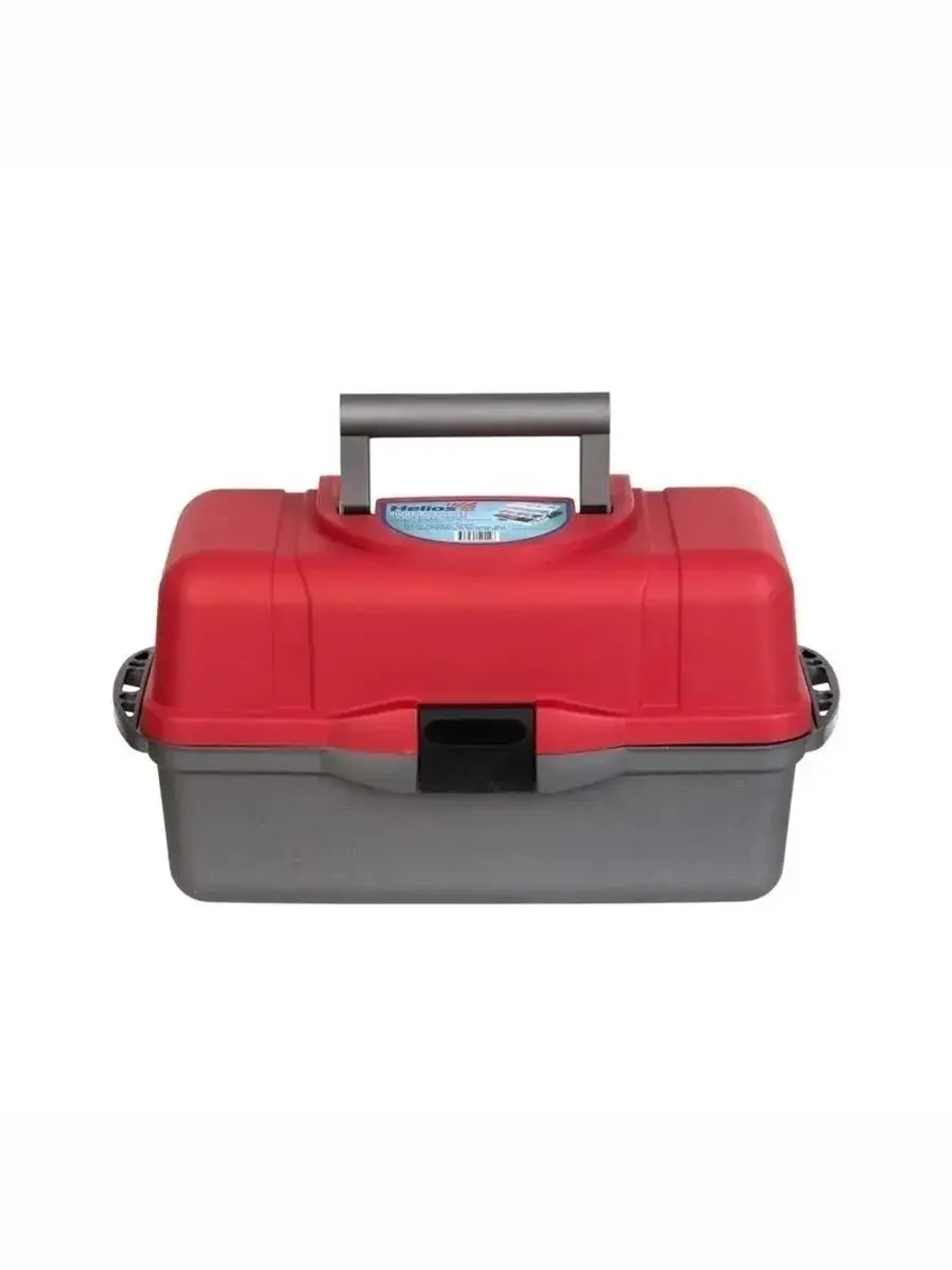 Ящик рыболовный для хранения снастей трехполочный красный