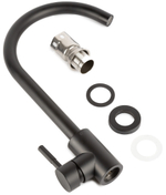 Смеситель для кухни FT1206-ECO черный матовый нержавеющая сталь