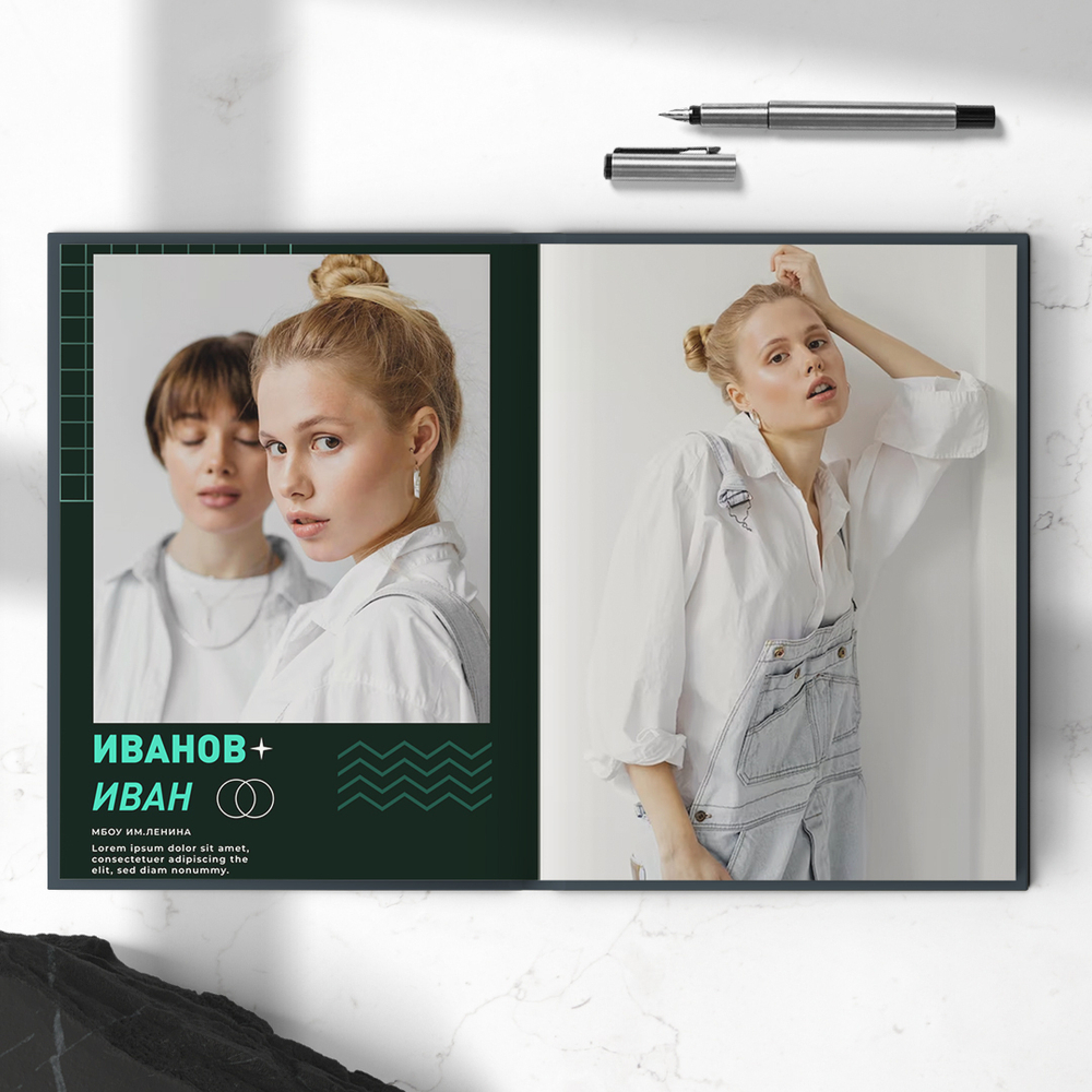 PSD-Шаблон фотокниги "Антик"