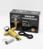 Фильтр с манометром (МЕТАЛЛ) 1/2  ЗОЛЛ  (8/1шт)