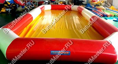 Прямоугольный надувной бассейн "Полосатик" 8*4*0.65 м