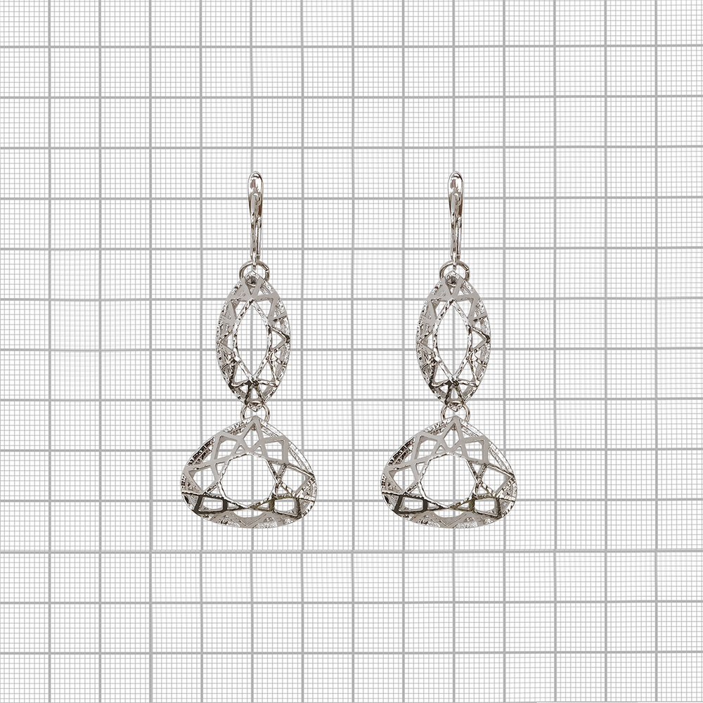 "Лекаса" серьги из коллекции "Кристалл" от Jenavi