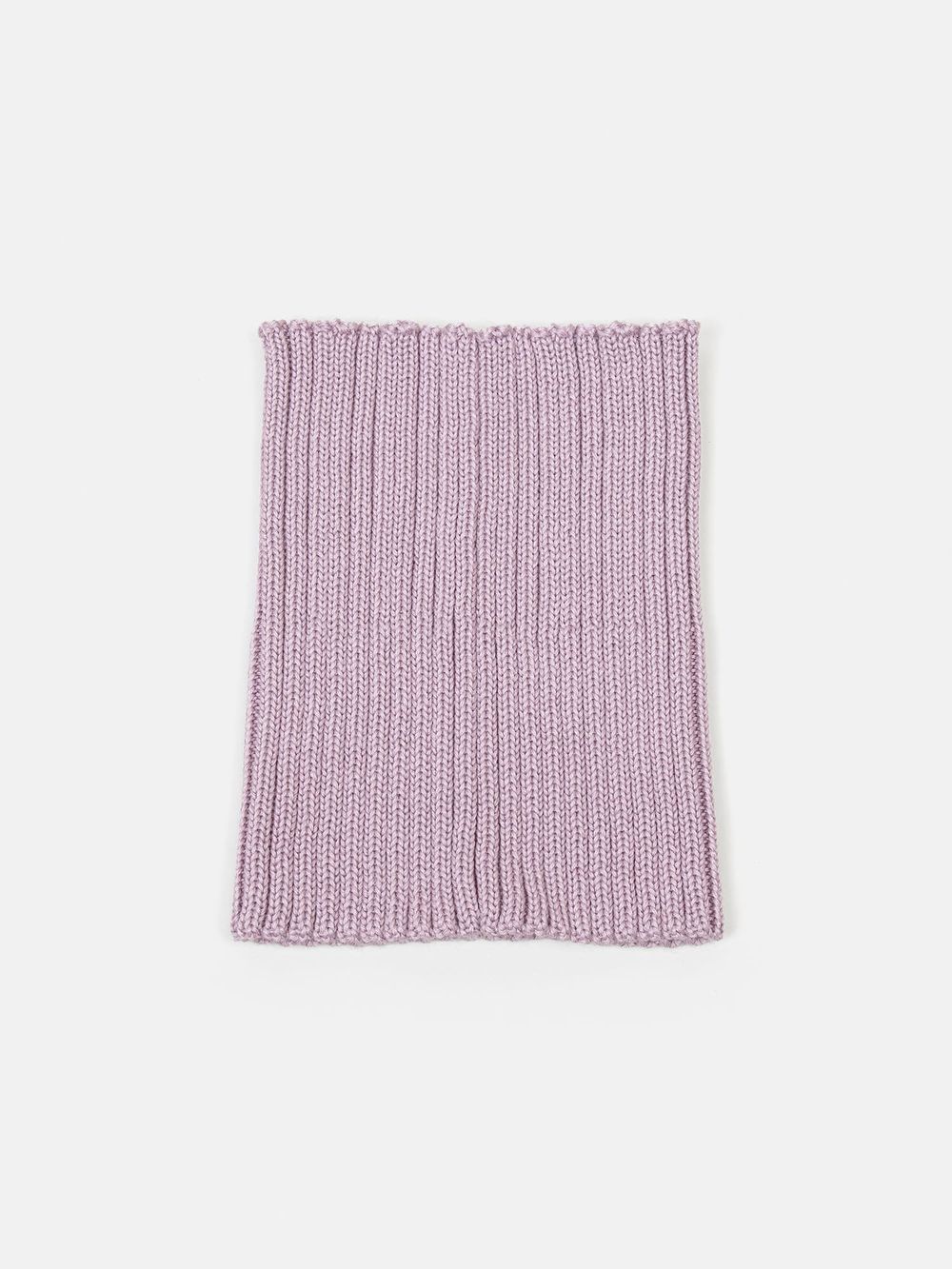 Снуд из смесовой шерсти "Вереск" вертикальная вязка