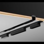 135193 SHINO NT23 166 черный Низковольтный накладной шинопровод 1м, заглушки в комплекте IP20 48V SMAL