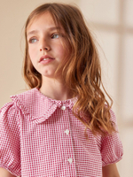 Платье школьное для девочки Next M82-266, Белый, Красный