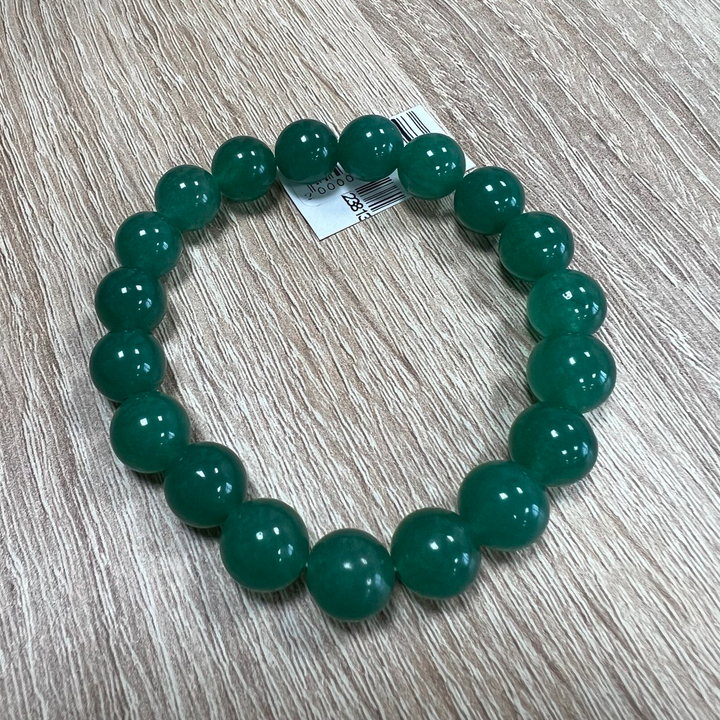 Браслет Нефрит шар 10 мм цвет зеленый