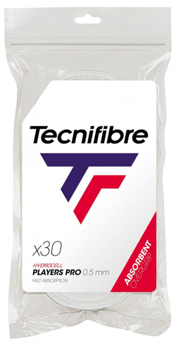 Теннисные намотки Tecnifibre Players Pro Feel 30P - белый