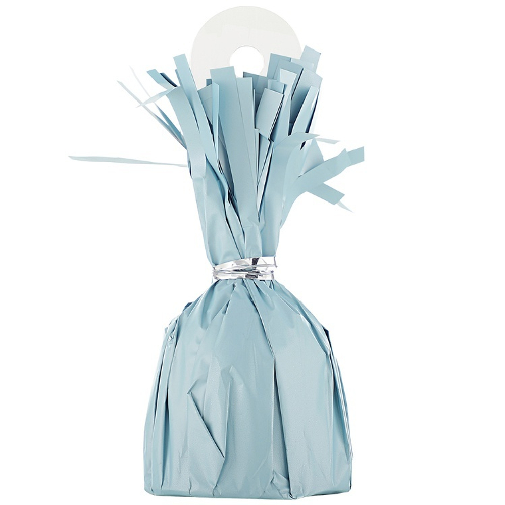 Грузик д/шара Конус голубой пастель 170г