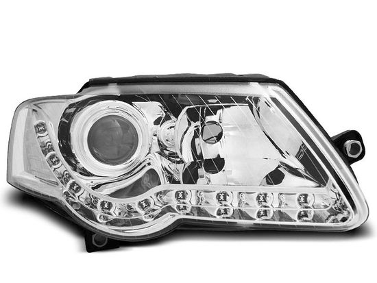 Передние фары daylight chrome для VW Passat B6