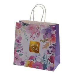 GAEM Пакет подарочный S (бумага 210г/м2, блок 12шт), L20 W10 H20 см, 4в.