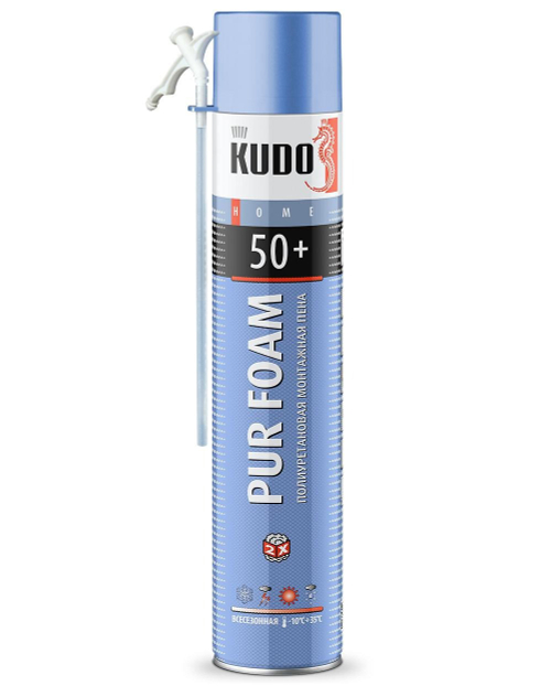 Пена монтажная KUDO HOME 50+  бытовая всесезонная  800г / KUPH10U50+