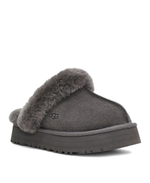 Тапочки на платформе UGG DISQUETTE серого цвета