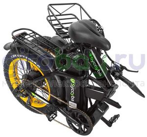 Электровелосипед Syccyba F10 Pro Dual 48V/20Ah (полный привод) - Желтый обод фото №15