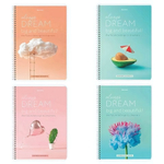 Тетрадь А4 80л. клетка "Dream" скоба, обложка картон, в ассортименте (BRAUBERG)