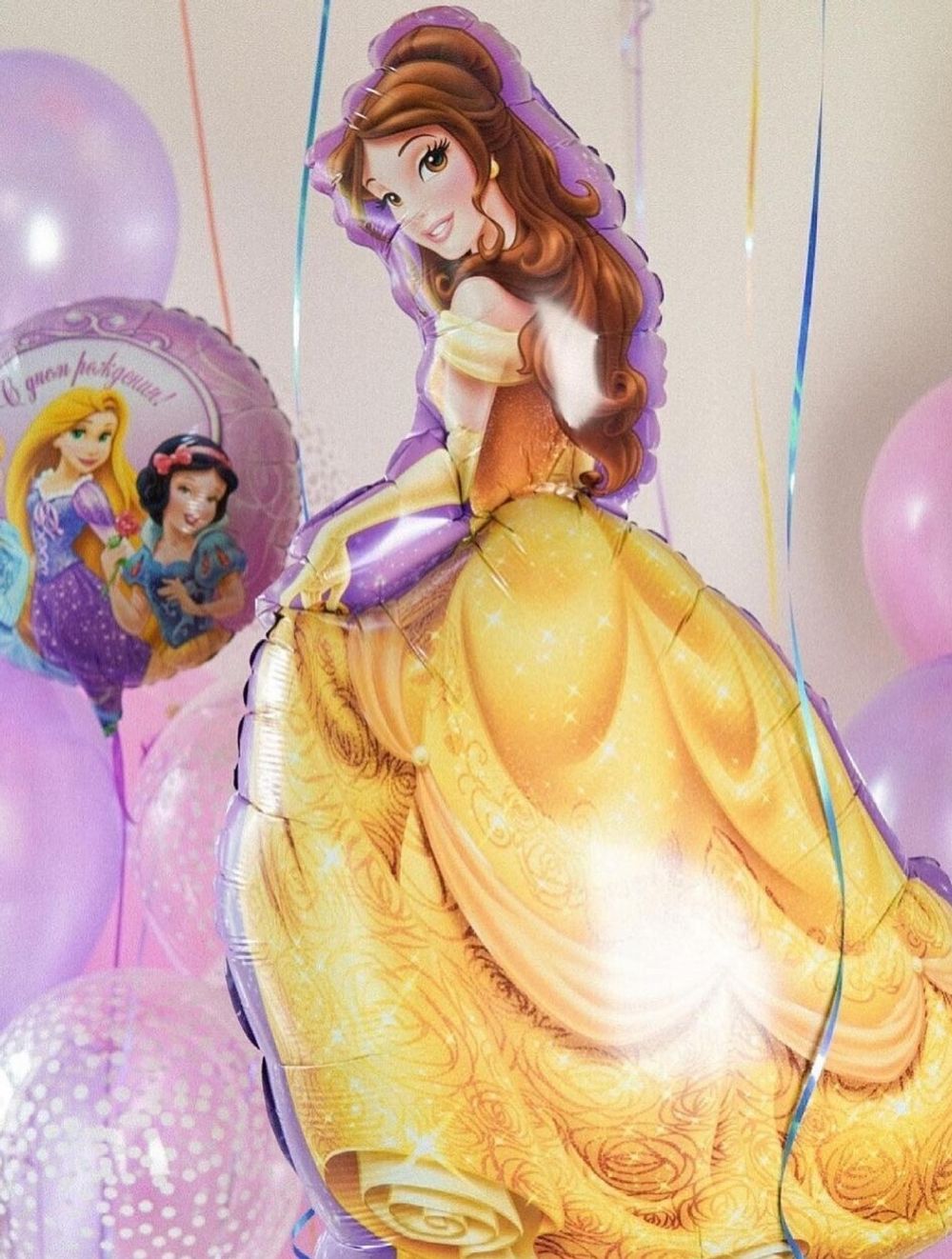 AN Шар фигура "Принцесса Белль"24"/60 CM W X 39"/99CM H (БГ-55)  Изображение7