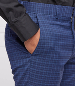 хлопковое штаны h-genius-mm-222 BOSS BLACK - темно-синий(50468916)