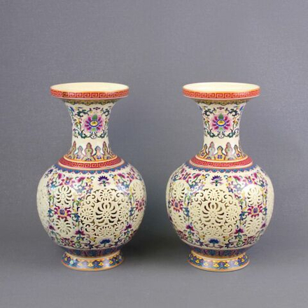 Китайские вазы 2 шт