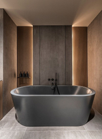 Излив для ванны Gessi 316, настенный, цвет Black Metal Brushed PVD