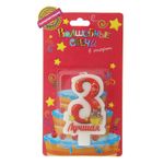 Свеча в торт цифра 3 "Лучшая"