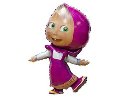 Шар фольгированный (107 см), фигура Маша, 1 шт.