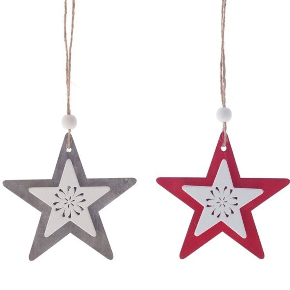 GAEM Украшение новогоднее "Звезда", L10 W1 H11 см, 2в.