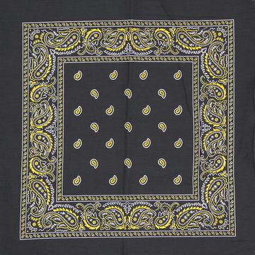 Бандана хаки с бело-жёлтыми капельками (019)