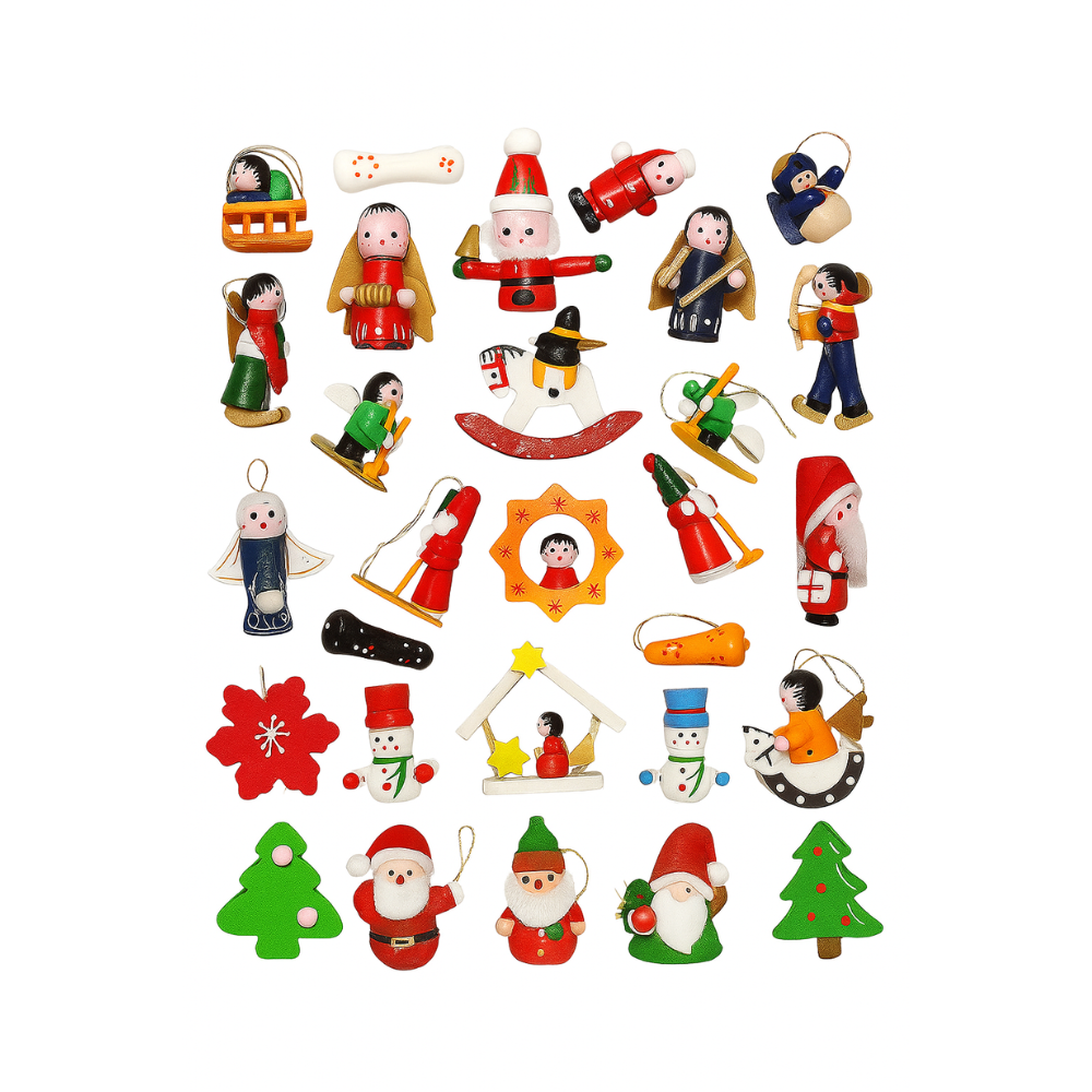 Набор деревянных подвесок