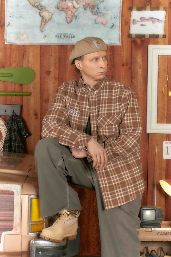 Рубашка Human Flannel Brown - фото 17