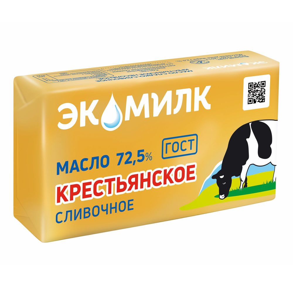Масло сливочное Крестьянское 72,5% -330 гр
