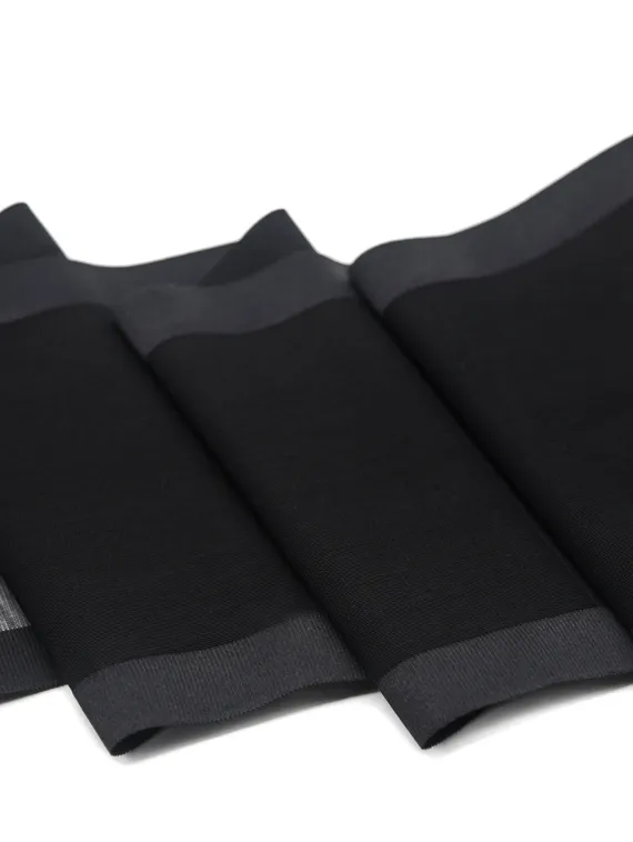 03-85 Кружево сетка 16 см, черный 170 (упаковка 10 м)