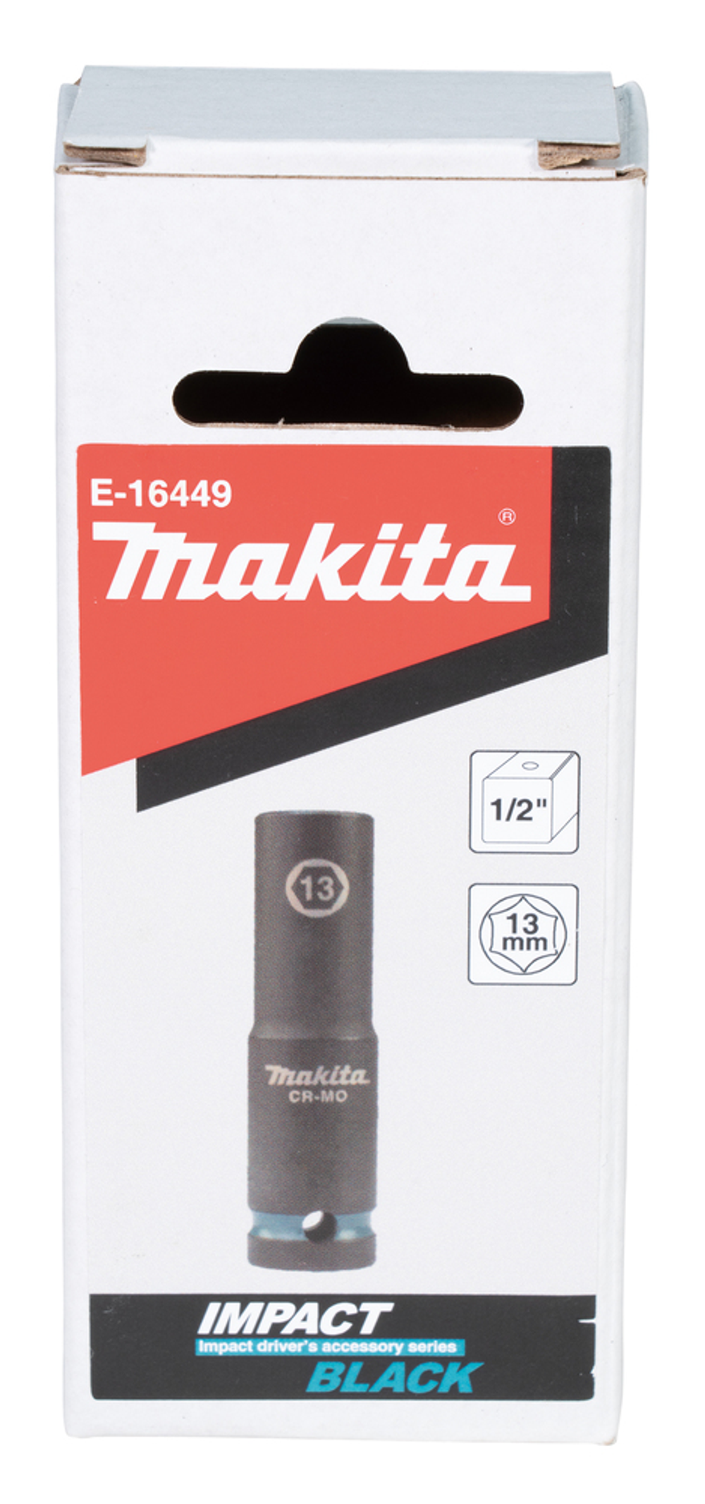 Ударная удлиненная торцовая головка 13x81,5 мм Impact Black 1/2" Makita E-16449