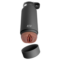 Мастурбатор-вагина 23,8см в серой фляге PipeDream PDX Plus Fuck Flask Secret Delight Stroker in Brown RD62829