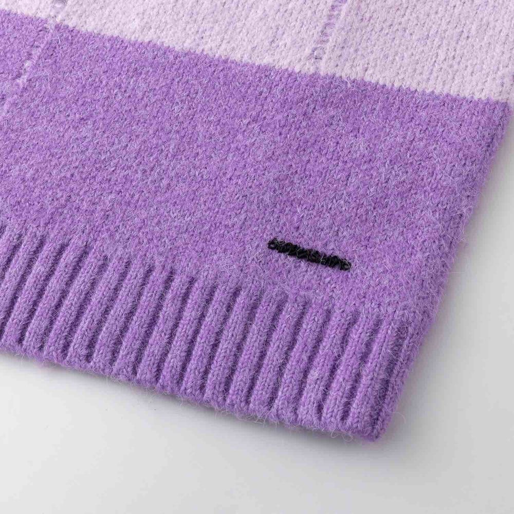 Свитер Ymkashix Stripes Hood фиолетовый