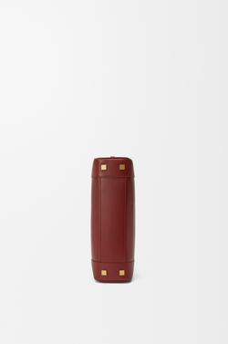 Loewe Укороченная сумка Amazona 31 из блестящей телячьей кожи, красное дерево