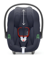 Коляска 3 в 1 Cybex Priam IV Matt Black complete и автокресло Aton B2 i-Size Bay Blue Cozy Beige